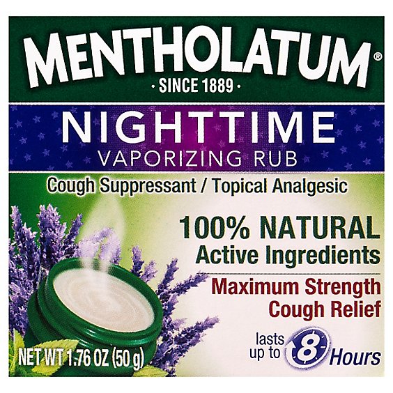 Mentholatum Nighttime Vaporizing Rub - 1.76 Oz