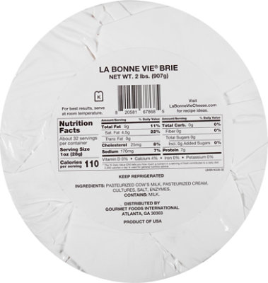 La Bonne Vie Brie Wheel - 32 Oz - Image 6