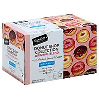 Signature SELECT Donut Shop Collection Coffee Arabica Single Serve Cups Medium Roast - 12 Count - Image 1