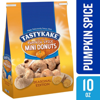 Tastykake Pumpkin Spice Mini Donuts Shareable Pumpkin and Cinnamon Donuts - 10 Oz - Image 1