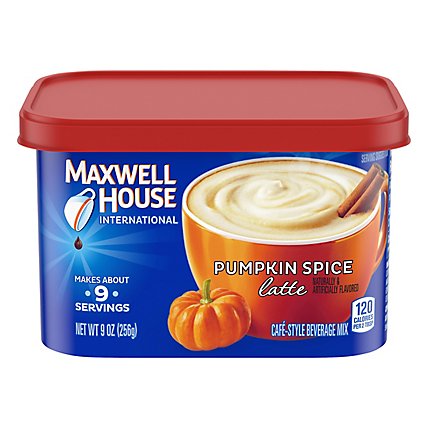 Maxims House International Beverage Mix Latte Pumpkin Spice - 9 Oz - Image 1