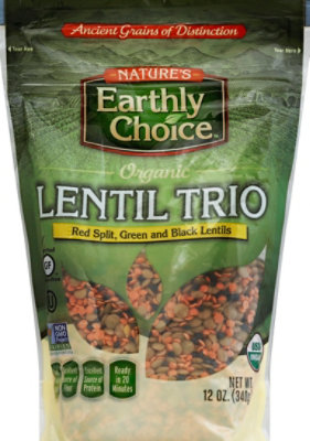 Natures Earthly Choice Lentil Trio Organic - 12 Oz - Image 2