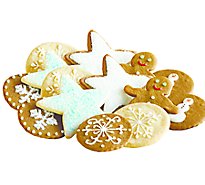 Bakery Cookies Holiday Cutout With Icing 12 Count - Each