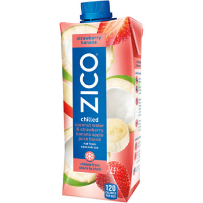 Zico Coconut Water Strawberry Banana - 500 Ml