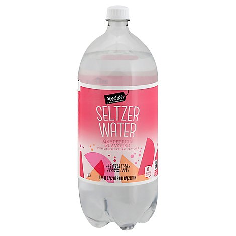 Signature SELECT Seltzer Water Grapefruit - 2 Liter