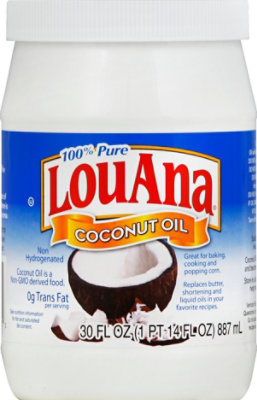 LouAna Coconut Oil Pure - 30 Fl. Oz. - Image 2