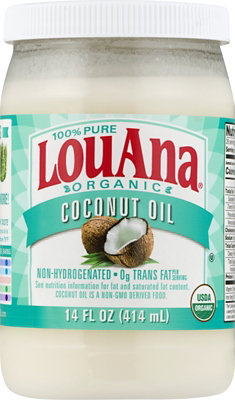 LouAna Coconut Oil Organic Pure - 14 Fl. Oz. - Image 1