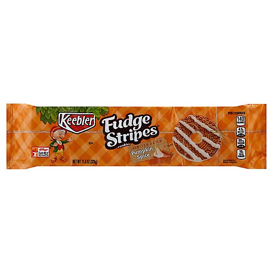 Keebler Fudge Stripes Cookies Pumpkin Spice - 11.5 Oz