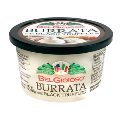 BelGioioso Fresh Mozzarella Cheese Burrata Black Truffle Balls - 8 Oz - Image 2