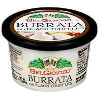BelGioioso Fresh Mozzarella Cheese Burrata Black Truffle Balls - 8 Oz - Image 1