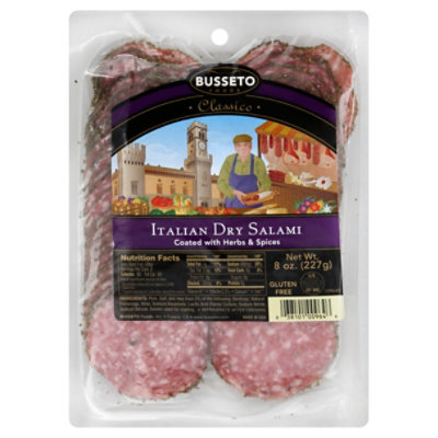 Busseto Sliced Herb Coated Salami - 8 Oz - Image 1