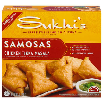 Sukhi's Indian Chicken Tikka Masala Naan Bites Frozen Appetizer Snack - 9.6 Oz - Image 1