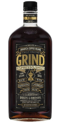 Grind Arabica Coffee Beans Espresso Shot Rum 60 Proof - 750 Ml - Image 1