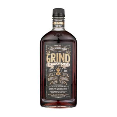 Grind Arabica Coffee Beans Espresso Shot Rum 60 Proof - 750 Ml - Image 2