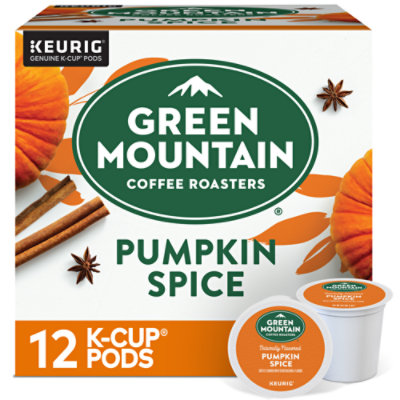 Green Mountain Coffee Roasters Coffee K Cup Pods Seasonal Selections Pumpkin Spice - 12-0.33 Oz