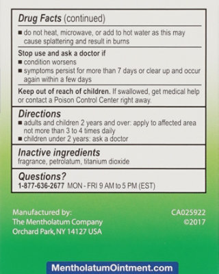 Mentholatum Ointment Jar - 3 Oz - Image 4