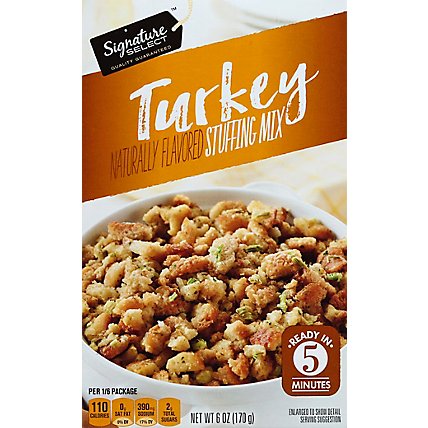 Signature SELECT Stuffing Mix Turkey Flavored Box - 6 Oz - Image 2