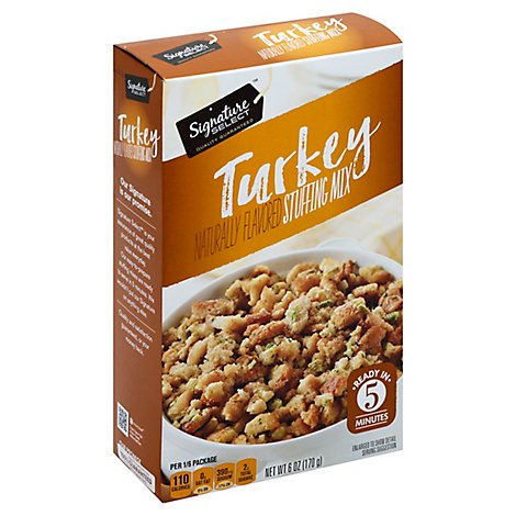 Signature SELECT Stuffing Mix Turkey Flavored Box - 6 Oz