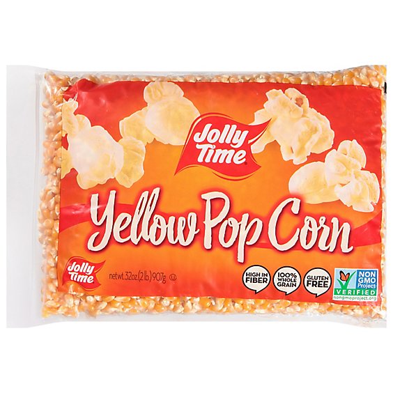 JOLLY TIME Popcorn Kernels Yellow Unpopped - 32 Oz