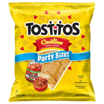 TOSTITOS Tortilla Chips Cantina Thin & Crispy Party Size - 15 Oz -  Jewel-Osco