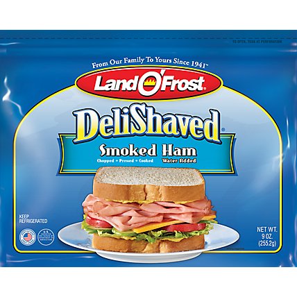 Land O Frost Deli Shaved Smoked Ham - 9 Oz - Image 2