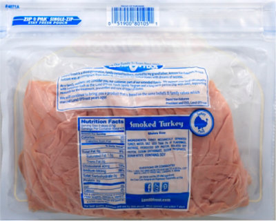 Land O Frost DeliShaved Smoked Turkey - 9 Oz - Image 5