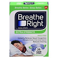 Breathe Right Nasal Strips Extra Clear - 26 Count - Image 3