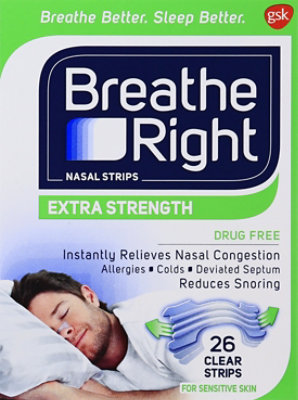 Breathe Right Nasal Strips Extra Clear - 26 Count - Image 2