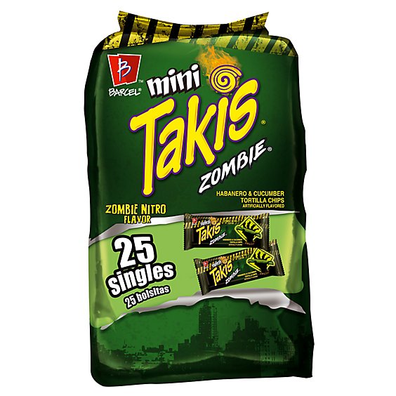 Takis Zombie Habanero & Cucumber Rolled Tortilla Chips - 25-1.2 Oz