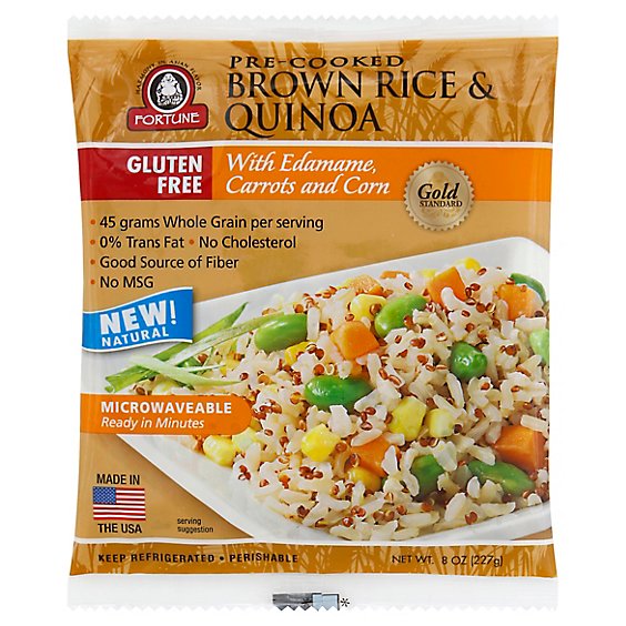 Jsl Fortune Brown Rice With Quinoa - 8 Oz