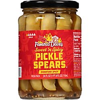 Famous Daves Pickle Spears Signature Spicy - 24 Fl. Oz. - Image 2