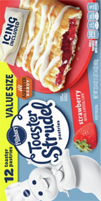 Pillsbury Toaster Strudel Pastries Strawberry Value Size 12 Count - 23.4 Oz - Image 6