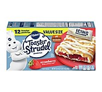 Pillsbury Toaster Strudel Pastries Strawberry Value Size 12 Count - 23.4 Oz