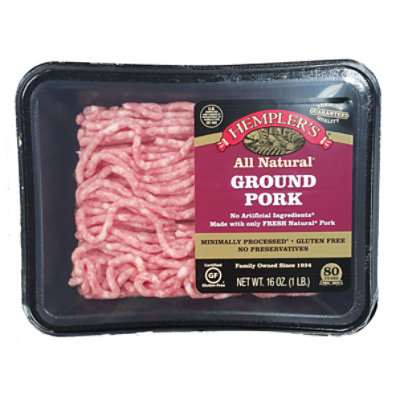 Hemplers Ground Pork - 16 Oz - Image 1