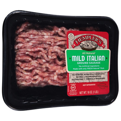 Hempler's Ground Mild Italian Sausage - 16 Oz