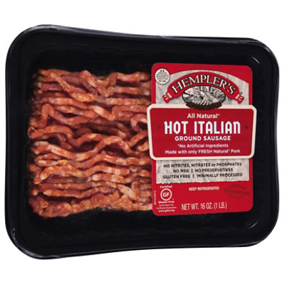 Hemplers Ground Hot Italian Sausage - 16 Oz - Image 2