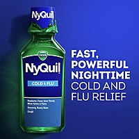 Vicks NyQuil Cold & Flu Relief Nighttime Liquid Original - 8 Fl. Oz. - Image 3
