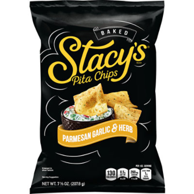 Stacy's Parmesan Garlic & Herb Baked Pita Chips - 7.33 Oz