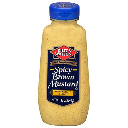 Dietz & Watson Spicy Brown Mustard - 12 Oz - Image 1