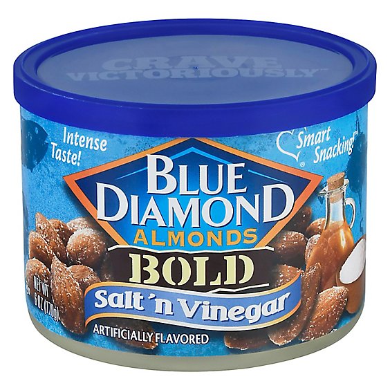 Blue Diamond Almonds Bold Salt N Vinegar - 6 Oz