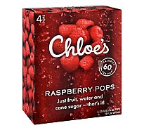 Chloes Pops Raspberry - 4-2.5 Fl. Oz.
