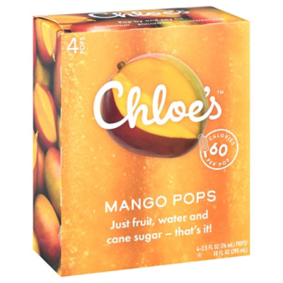 Chloes Pops Mango - 4-2.5 Fl. Oz.