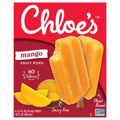 Chloes Pops Mango - 4-2.5 Fl. Oz.
