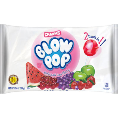 Charms Blow Pop Assorted Lollipops Bag - 10.4 Oz