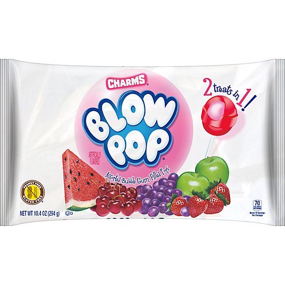 Charms Blow Pop Assorted Lollipops Bag - 10.4 Oz