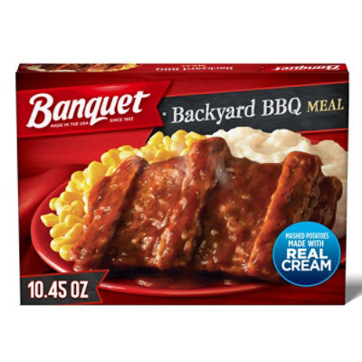 Banquet Meal Rib Shaped Patty - 10.45 Oz