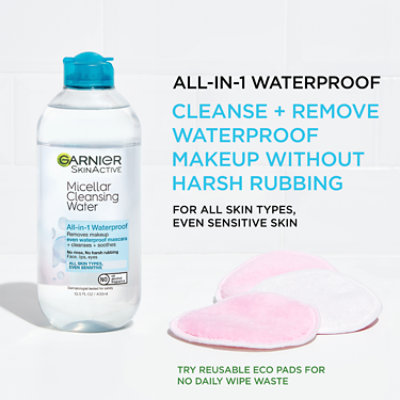 Garnier SkinActive Micellar Cleansing Water Removes Waterproof Makeup - 13.5 Fl. Oz. - Image 2