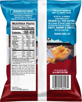 Ruffles Potato Chips All Dressed - 2.62 Oz - Image 6