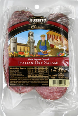 Busseto Sliced Pepper Coated Salami - 8 Oz - Image 2