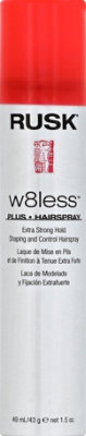 RUSK Designer Collection W8less Plus Hairspray Shaping and Control Extra Strong Hold - 1.5 Oz - Image 2